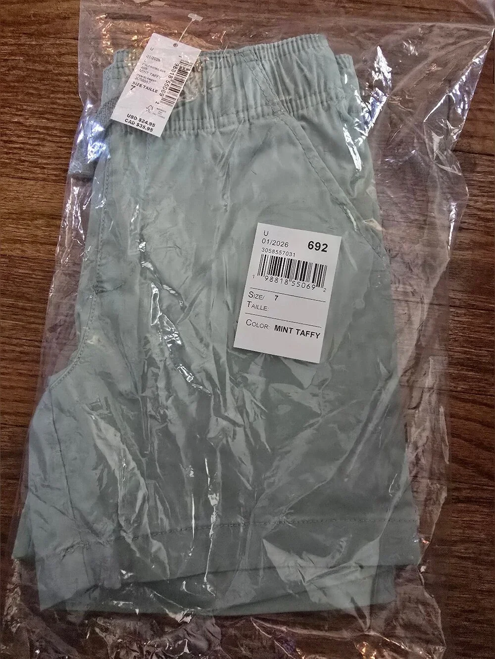 NWT Children's Place Mint Green Boys Size 7 Shorts